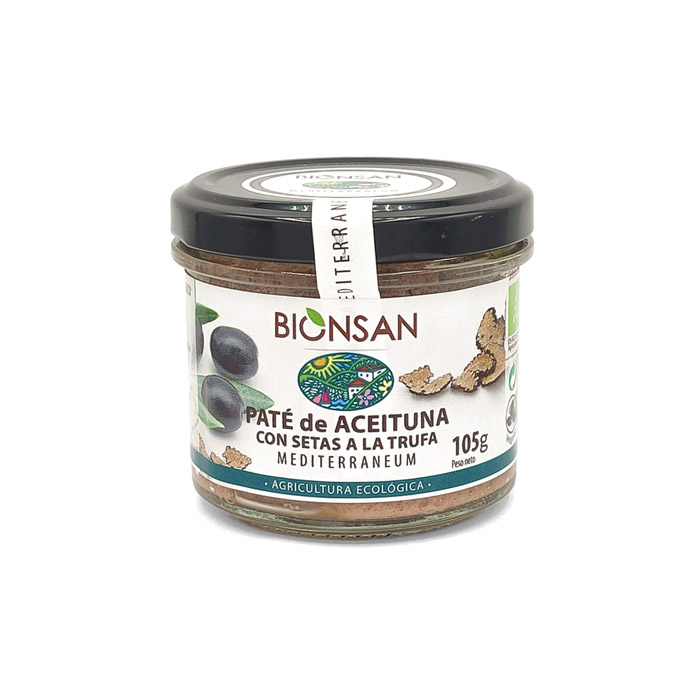 Paté de Aceituna con Setas a la Trufa Ecológico Bionsan 105 gr