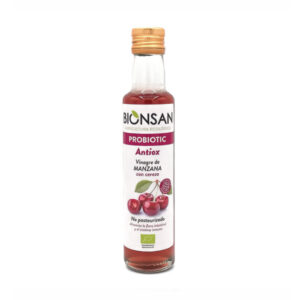 Botella de Vinagre de Manzana con Cereza Ecológico Bionsan 250ml