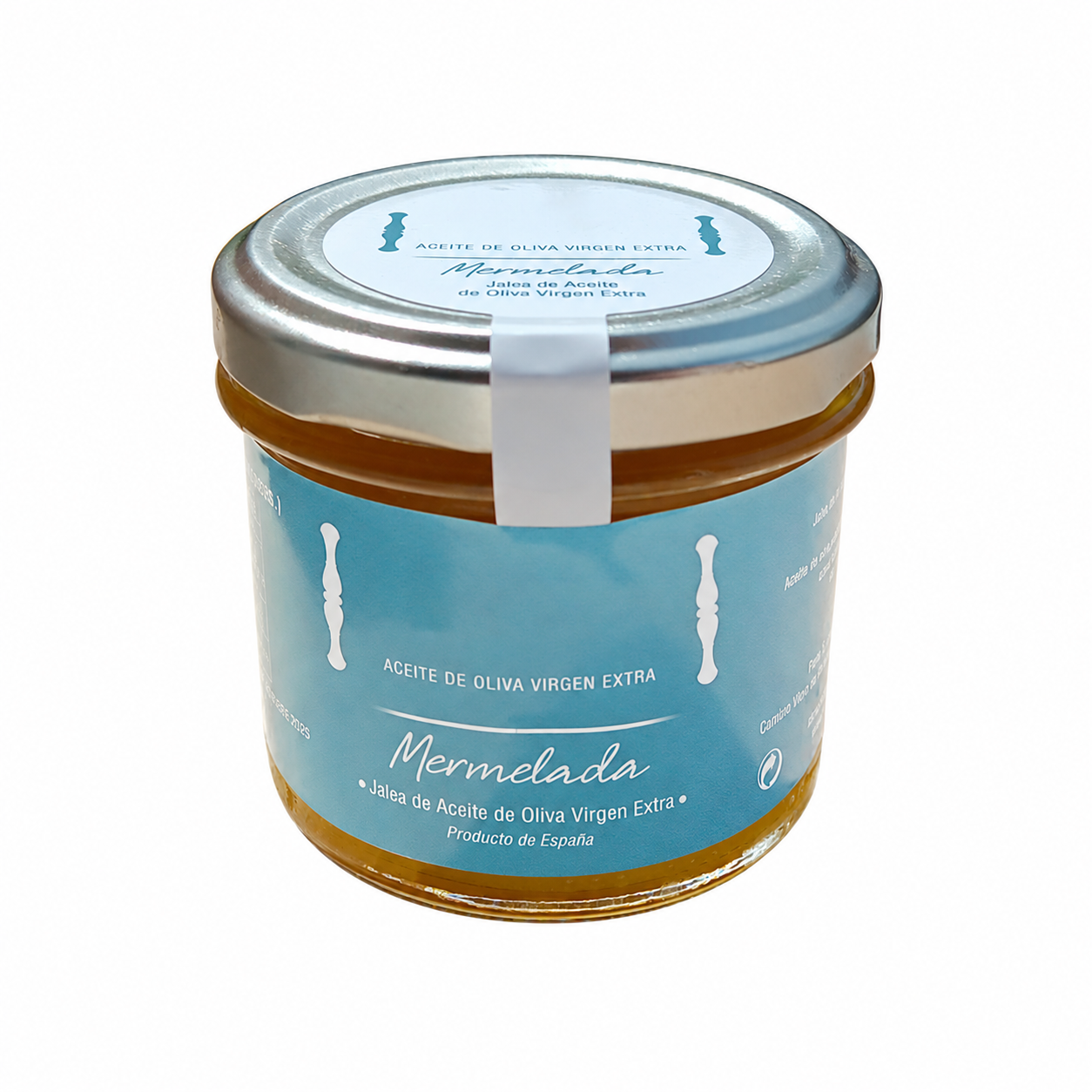 Tarro de mermelada de aceite de oliva virgen extra Picual