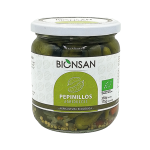 Tarro de pepinillos agridulces Bionsan 350 g